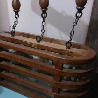 لوستر چوبی|لوستر و چراغ آویز|رشت, کوی مهر|دیوار