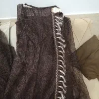 پرده حریر جنس قدیم عالی و بدون استفاده