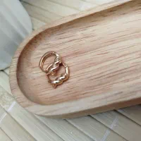 گوشواره روزمره ژوپینگ آبکاری طلا