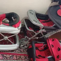 چهار تیکه کالسکه. روروئک.کریر.تاب در حد نو