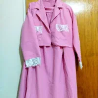 کت دامن نخی خنک، دامن و کت هردو جیب دارن