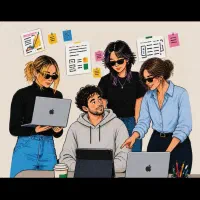 ۲خانم جوان برای کار دفتری