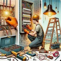 برقکار صنعت و ساختمان آیفون کولر لوستر برق کار