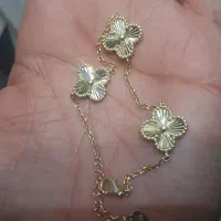 دستبند نقره خارجی اب طلا زرد|جواهرات|مشهد, عیدگاه|دیوار