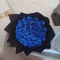 دسته گل روبانی