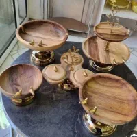 سرویس پذیرایی چوبی گنجشک|ظروف سرو و پذیرایی|ری, صالح‌آباد شرقی|دیوار