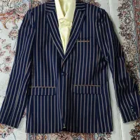 کت وشلوار به همراه  پیراهن لیمویی