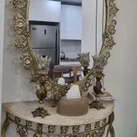 اینه شمعدان برنز