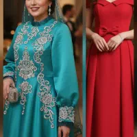 لباس مجلسی شیک، عبا، ماکسی،مانتوساتن آمریکایی