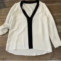 بلوز ZARA سفید مشکی