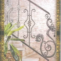 نرده فرفورژه با رنگ کوره|مصالح و تجهیزات ساختمان|یزد, |دیوار