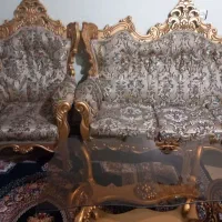 مبل هفت نفره نیمه استیل