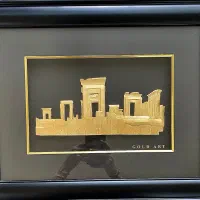 تابلو آب طلا طرح تخت جمشید