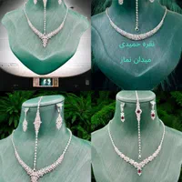 سرویس نقره جواهری عیناً طلا جواهر ی