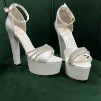 کفش مجلسی زنانه،سفید،کاملا نو|کیف، کفش، کمربند|اردبیل, |دیوار