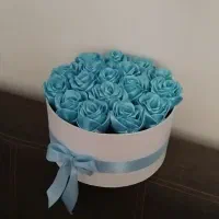 باکس گل ربانی آبی|گل مصنوعی|تربتحیدریه, حسنی بالا|دیوار