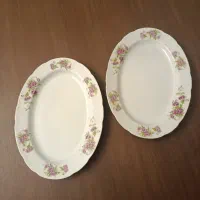 دو عدد دیس گل سرخ۳۶سانتی قدیمی