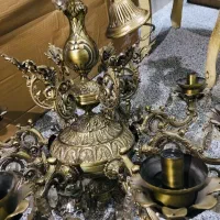 لوستر تمام برنج سنگین با گارانتی ۱۰ساله|لوستر و چراغ آویز|تهران, نظامی گنجوی (توانیر)|دیوار