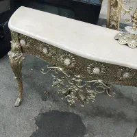 آیینه شمعدان و کنسول برنجی درحد|آینه|ری, علایین|دیوار