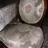 مبلمان فرهی آنتیک چوب گردو