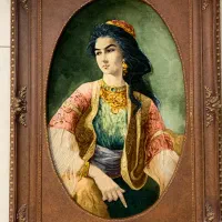 تابلو فرش دستبافت دختر عثمانی