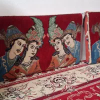 پشتی دستباف طرح لیلی مجنون