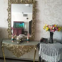 آیینه کنسول برنجی قدیمی و عتیقه