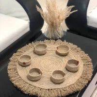 رومیزی حصیری ریشه دار فقط ۶۰۰|پرده، رانر، رومیزی|صدرا-فارس, فاز ۲|دیوار