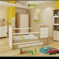 سرویس خواب نوزاد و کودک|تخت و سرویس خواب|شیراز, آزادگان|دیوار