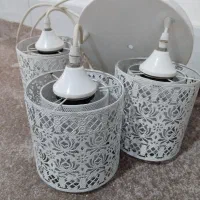 لوستر 3 شاخه فلزی|لوستر و چراغ آویز|پردیس, فاز ۱|دیوار