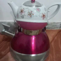 کتری و قوری استیل در حد نو|قوری، کتری، قهوهساز دستی|اردبیل, |دیوار