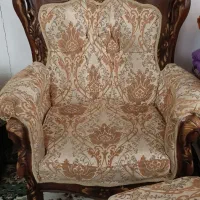 مبلمان چوبی سلطنتی کم کارکرد وعالی نه نفره وده ن|مبلمان خانگی و میز عسلی|سرعین, |دیوار