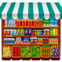 فروشنده خانم در سوپرمارکت