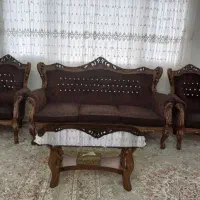 مبل استیل9نفره چوب راش سلطنتی|مبلمان خانگی و میز عسلی|قرچک, مهدیه|دیوار