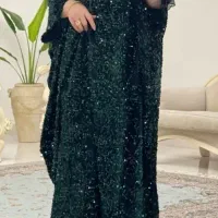 عبا مخمل پولکی سبز|لباس|رشت, لاکان شهر|دیوار