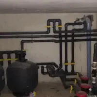 تاسیسات موتورخانه استخر جکوزی نصب پمپ تعمیرمشعل