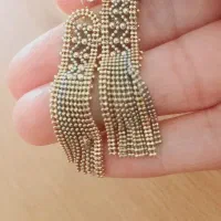 گوشواره طلا ۱۰ گرمو خورده‌ای  سالم