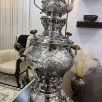 سماور با قوری ورقه ضخیم