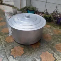 ۲ عدد دیگ بزرگ روحی به همراه آبکش