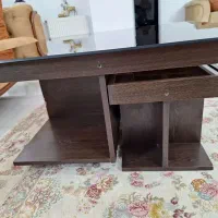 جلو مبلی جنس چوب به همراه دوعددعسلی|مبلمان خانگی و میز عسلی|اندیشه, اندیشه فاز ۱|دیوار