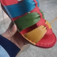 صندل طبی چرم طبیعی رنگارنگ