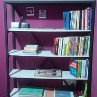 کتابخانه ۶طبقه و میزتحریر