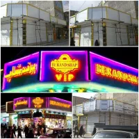 تابلوسازی حروف چنلیوم برجسته تابلوکامپوزیت نئون