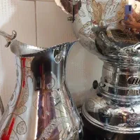 سماور گازی ۸ لیتری نو بالوازم|سماور، چایساز، قهوهساز|تهران, آذری|دیوار