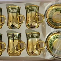 استکان نعلبکی طلایی