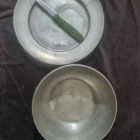 کاسه وبشقاب قدیمی‌ مسی