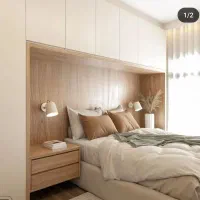 طراحی و اجرا سرویس خواب و کلوزت و کمد و تخت تاشو|تخت و سرویس خواب|اندیشه, اندیشه فاز ۱|دیوار