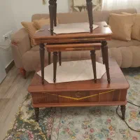 تشک۲نفره،تابلوزن روسی،میزعسلی،آینه ومیزکاملاتمیز|حراج|رشت, لاکان|دیوار