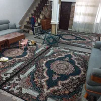 دوعدد فرش ۶متری سورمه ای