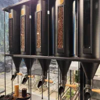 سیلوی قهوه ۵ مخزن ۵کیلویی استوانه ای با کلاف فلزی